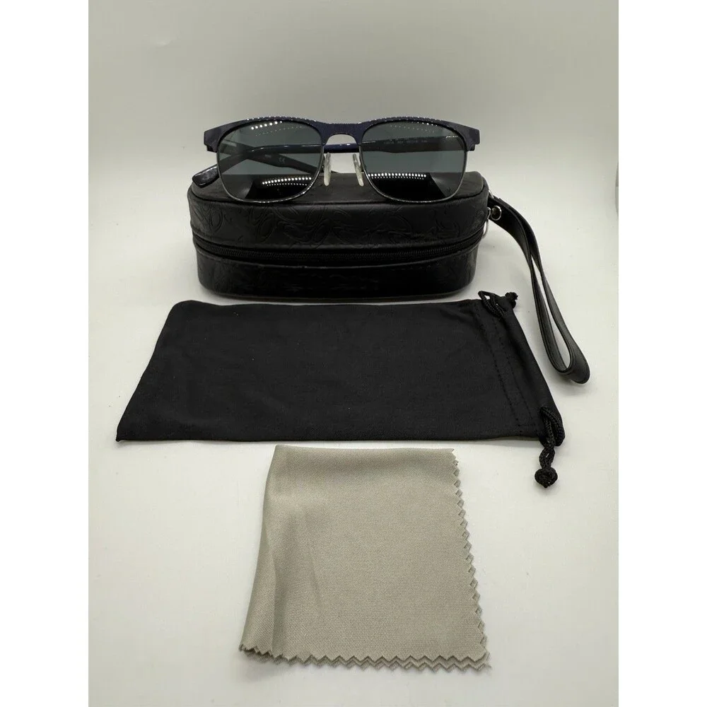 Lacoste L2218 424 Eyeglasses Blue 53-18-145 + Oakley‎ Large Case, Pouch & Cloth